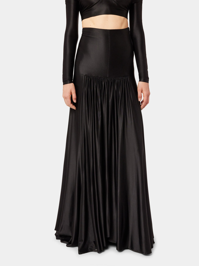 rabanne BLACK JERSEY LONG SKIRT outlook