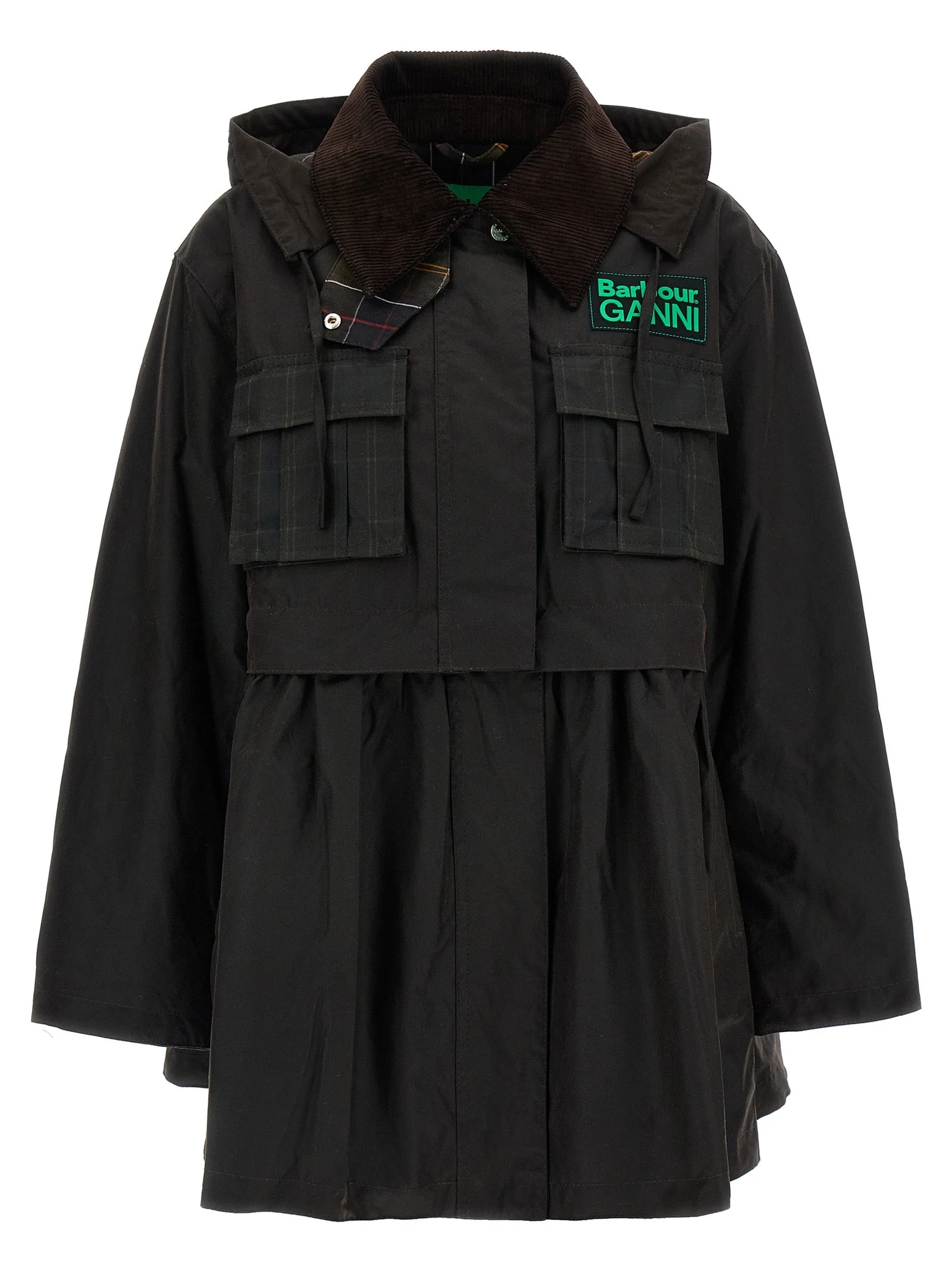 Parka Barbour X Ganni Puffer Jackets Brown - 1