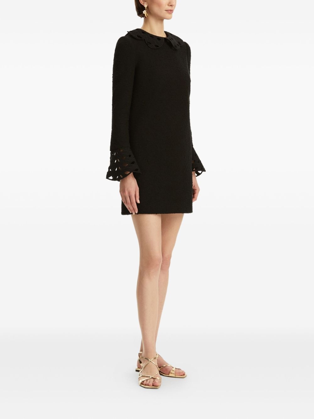 bell-sleeve embellished dress - 3