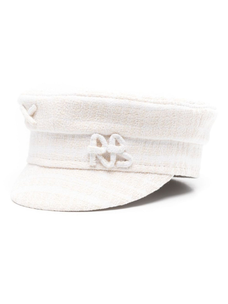 logo-appliqué baker boy hat - 1