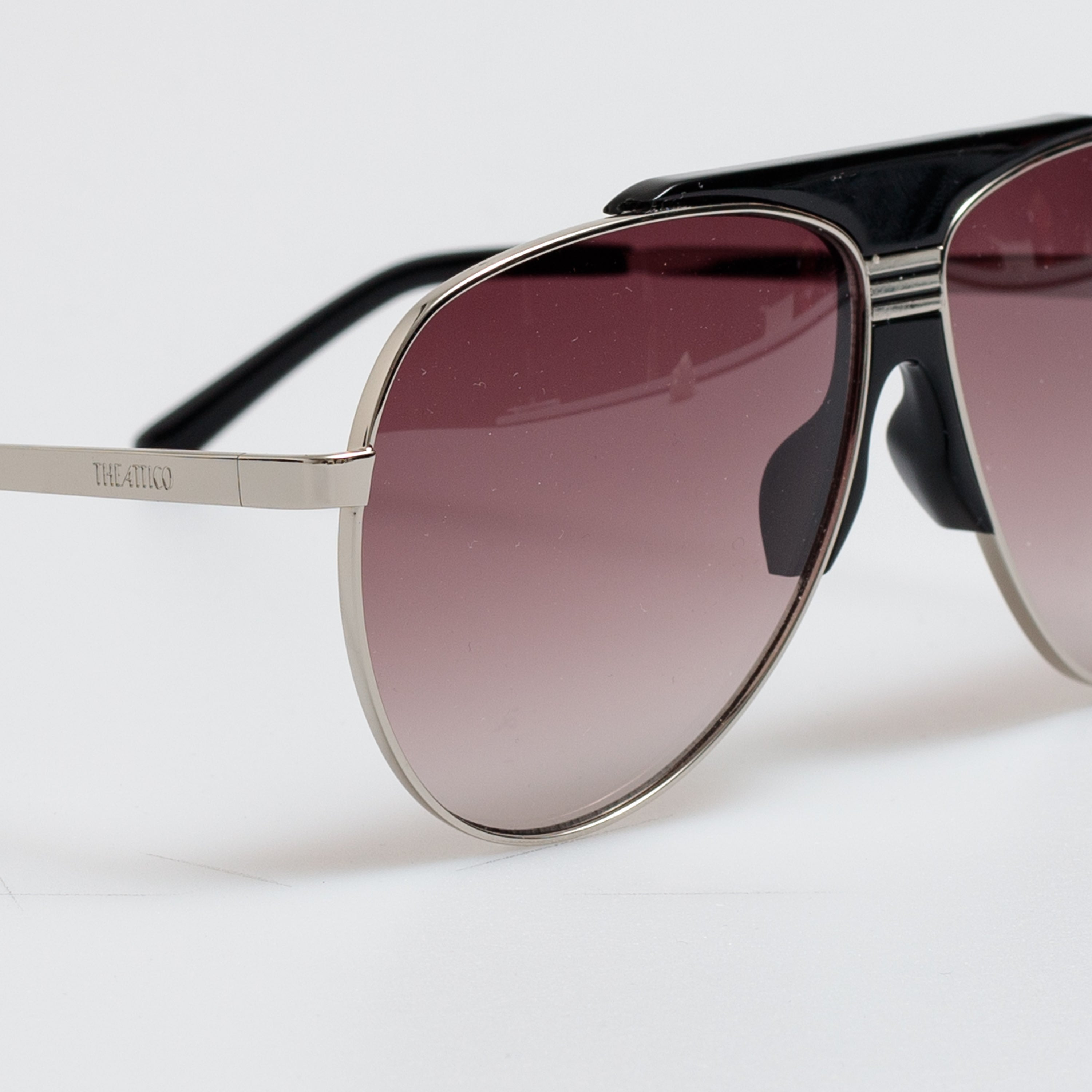 Aviator Sunglasses in Black - 8