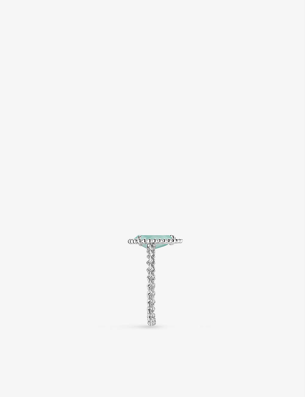 Serpent Bohème 18ct white-gold and 1.16ct aquaprase ring - 2