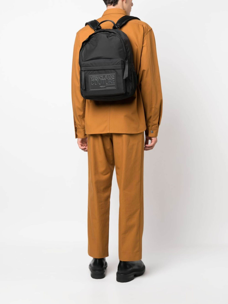 VERSACE JEANS COUTURE 로고 잡아당기기 배낭 outlook