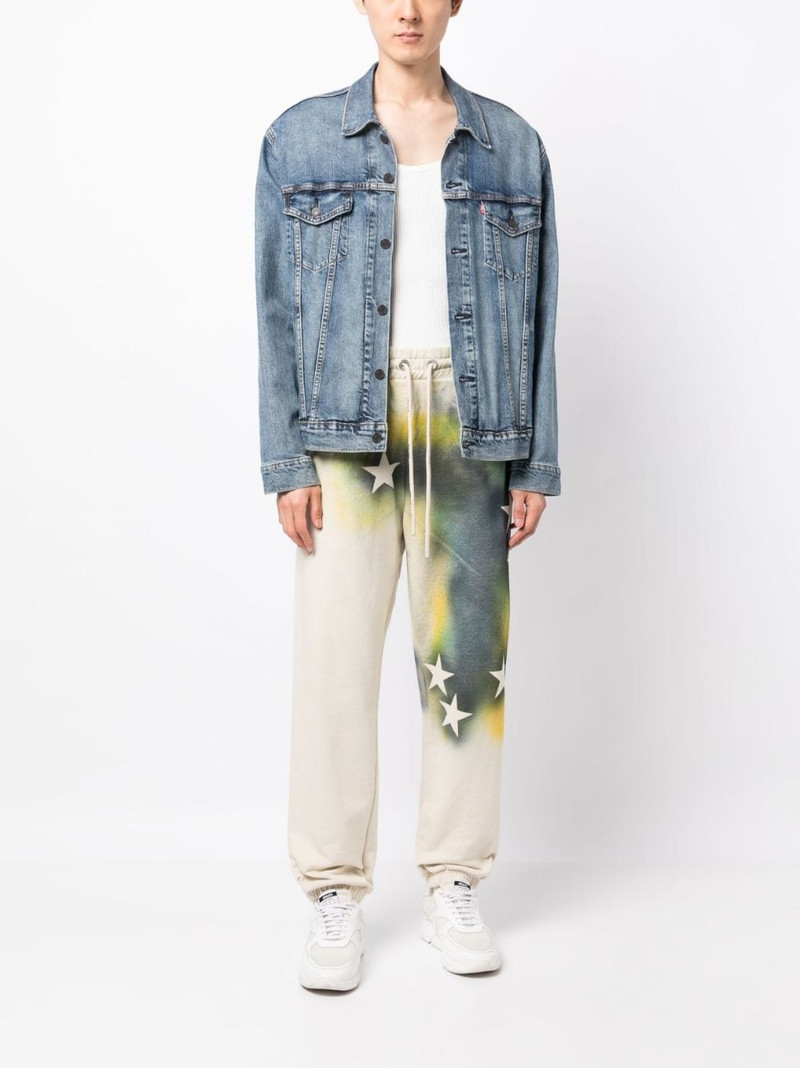 Palm Angels star-print cotton track pants outlook