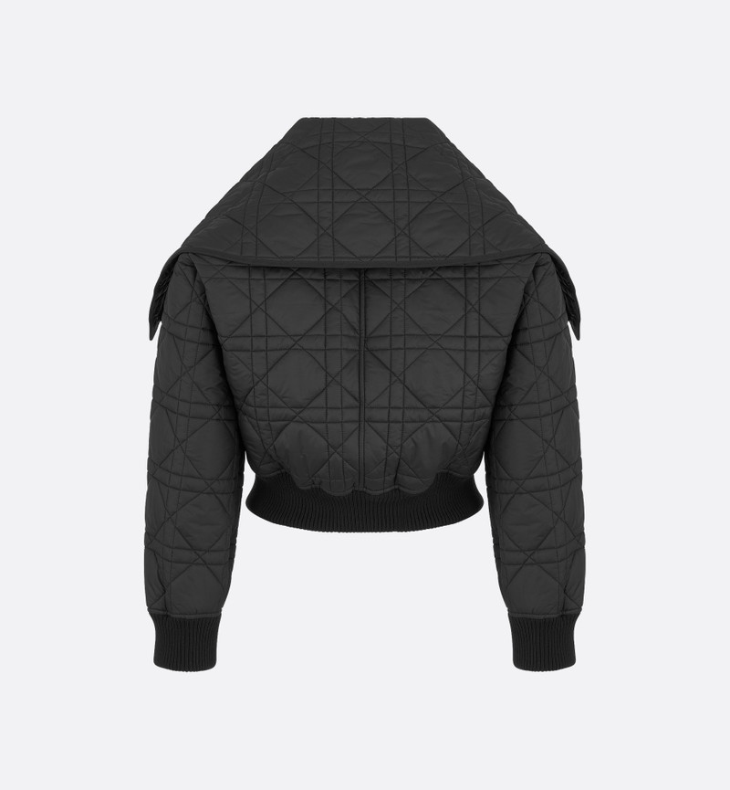 Dior Macrocannage Bomber Jacket with Oversized Collar outlook