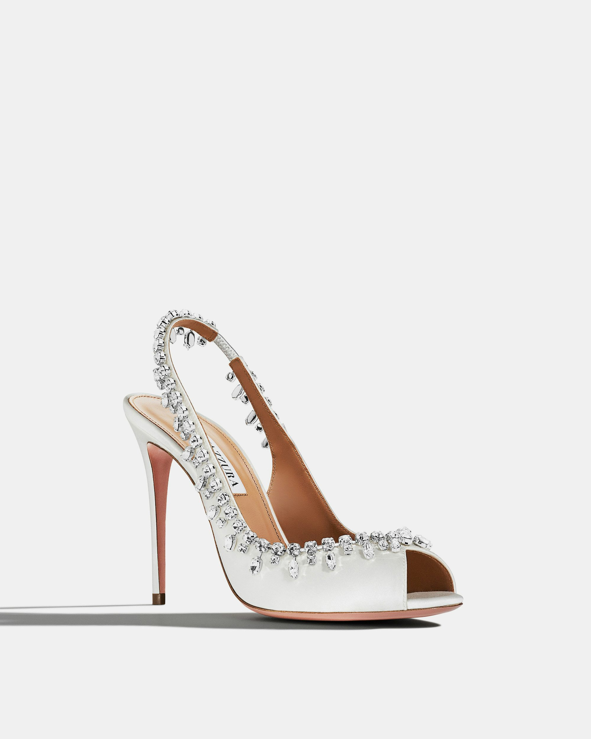 Temptation Crystal Satin Sandal 105 - 2