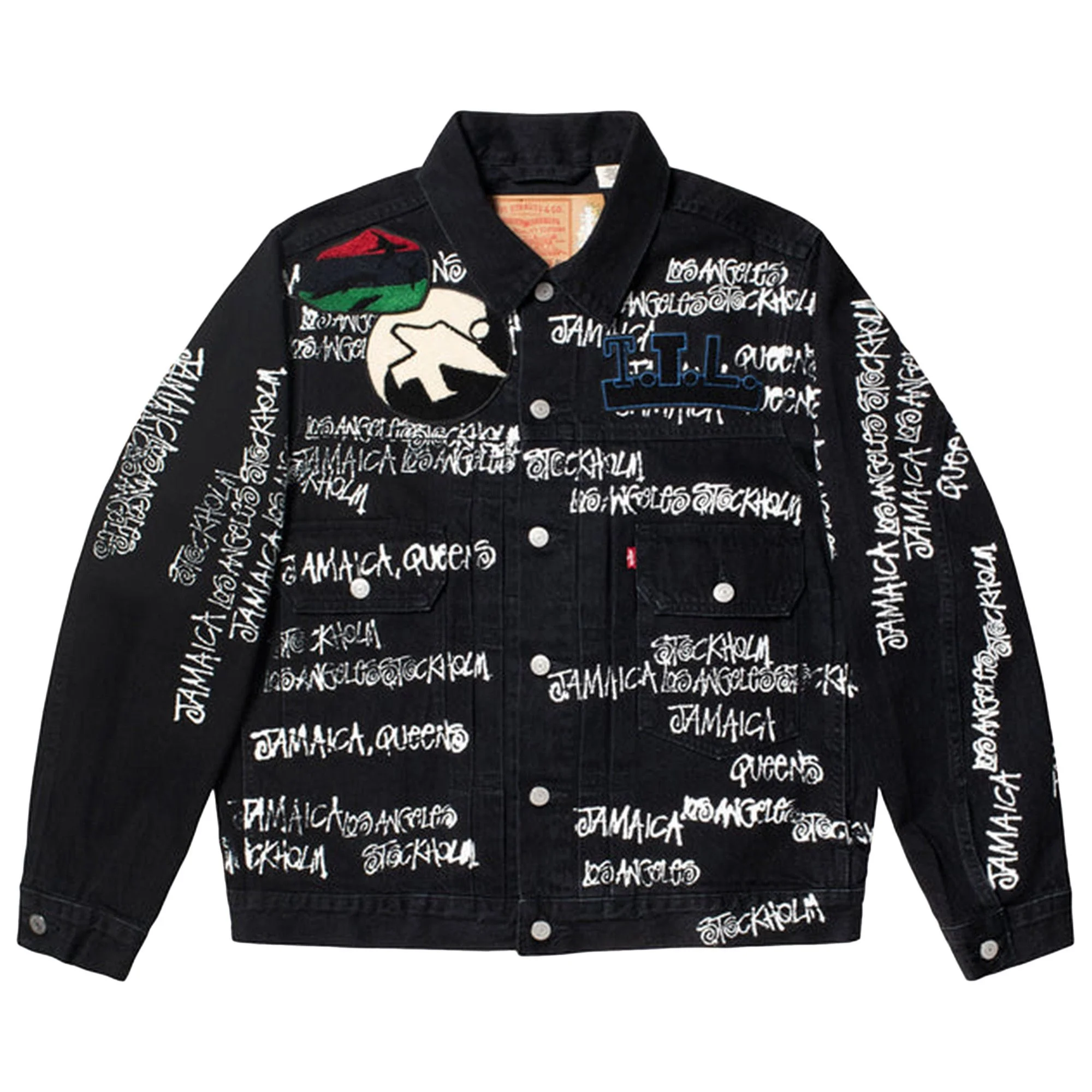 Stussy x Denim Tears x Our Legacy TTL Denim Jacket 'Black' - 1