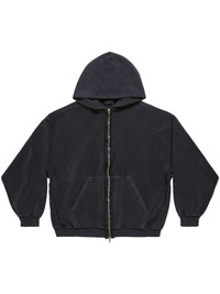 BALENCIAGA Inside Out cotton zipped hoodie | REVERSIBLE