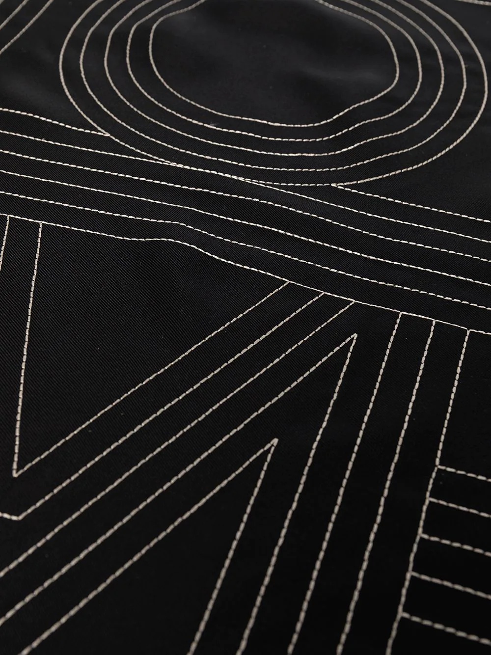 embroidered logo scarf - 4