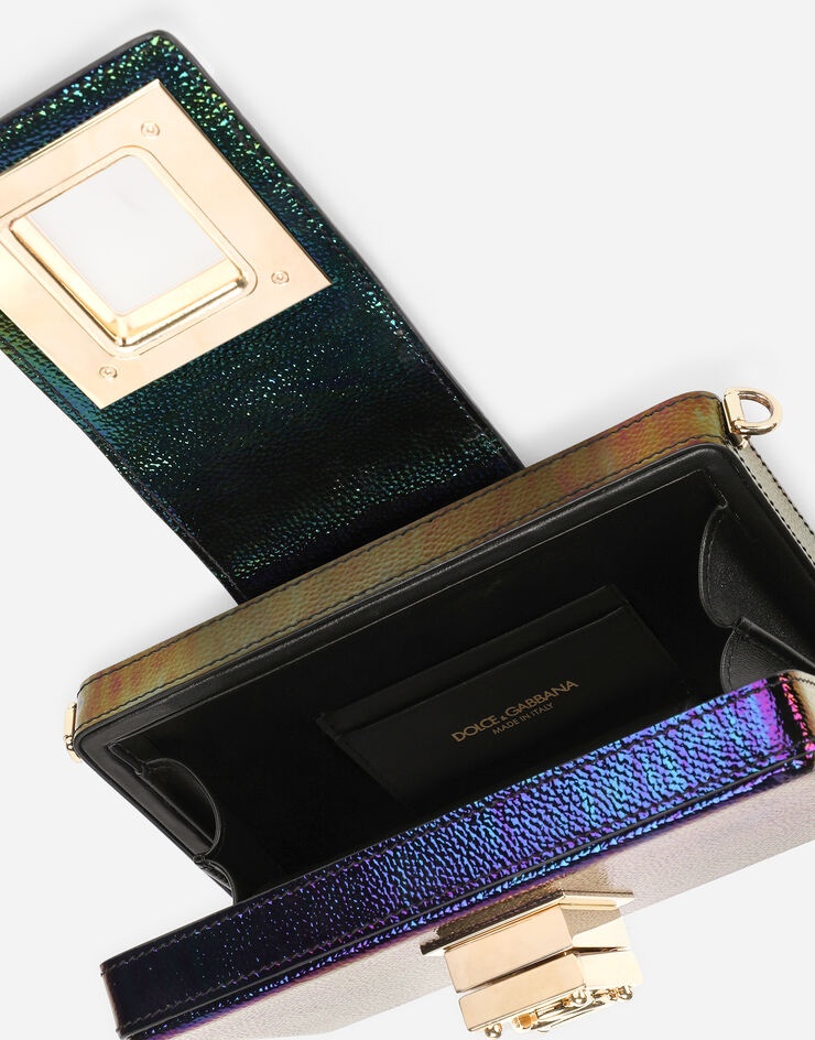 Petroleum calfskin clutch with DG fastening - 5