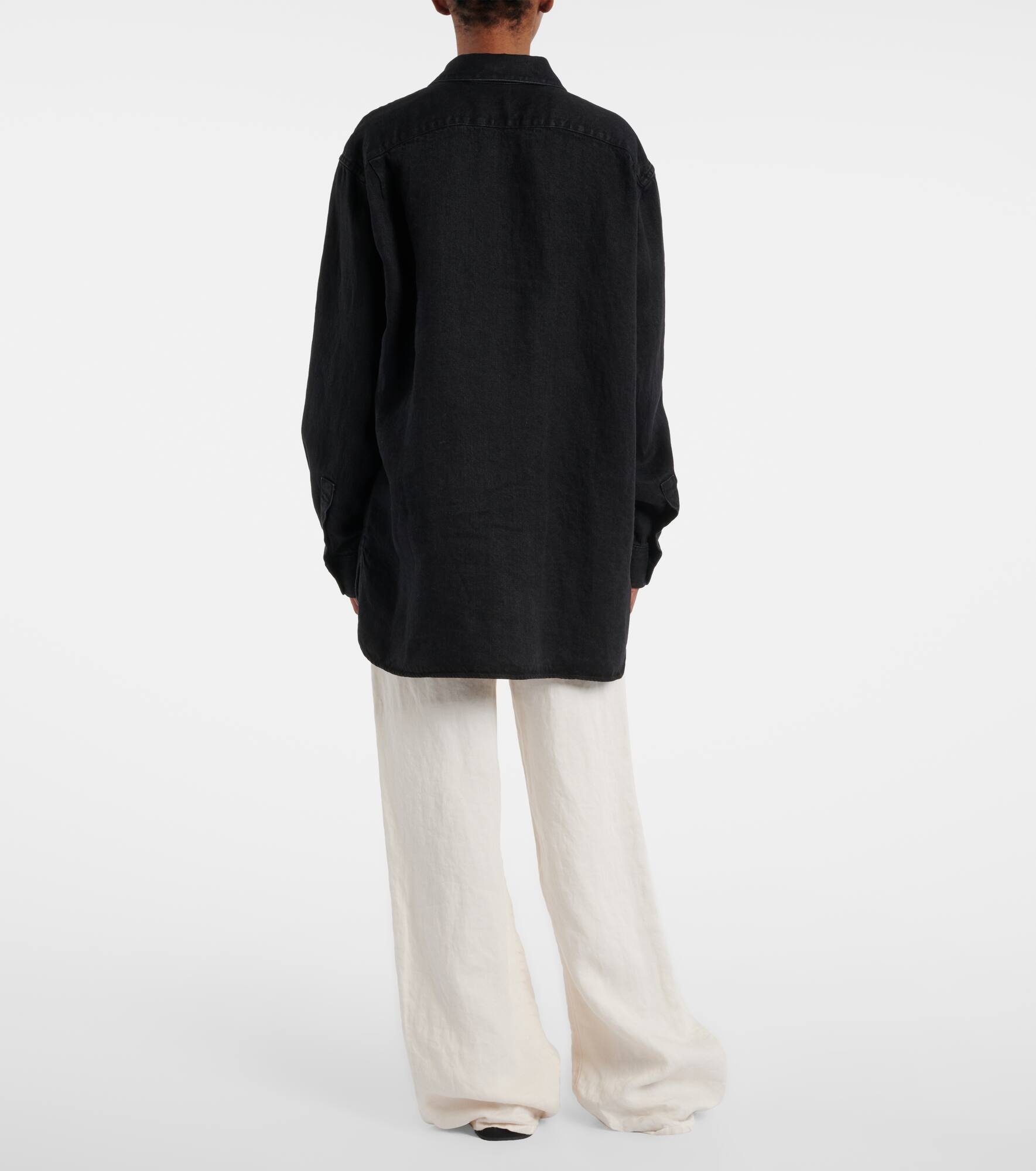 Nesson oversized linen shirt - 3