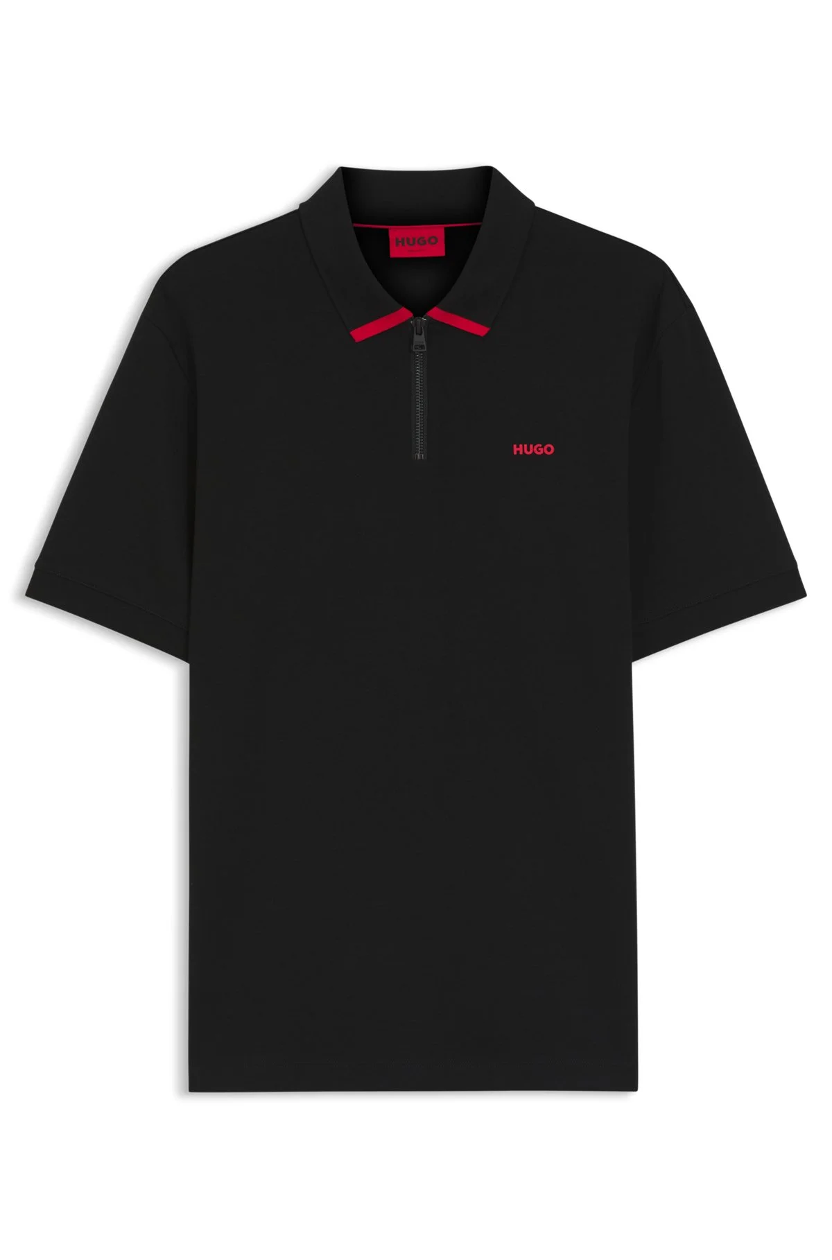 CONTRAST-LOGO POLO SHIRT IN COTTON PIQUÉ - 1
