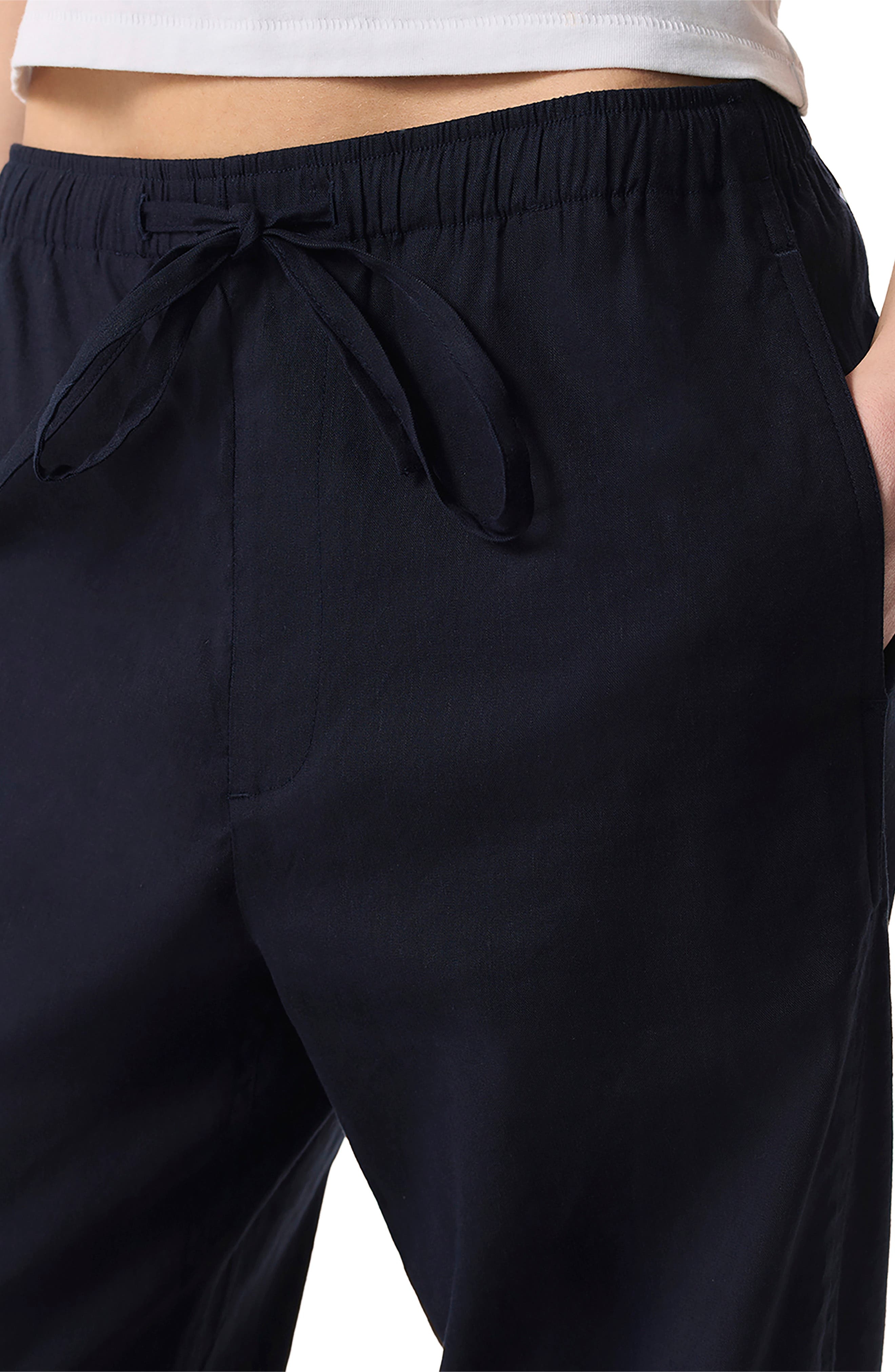 rag & bone Logan Drawstring Linen Blend Pants in Salute at Nordstrom - 5
