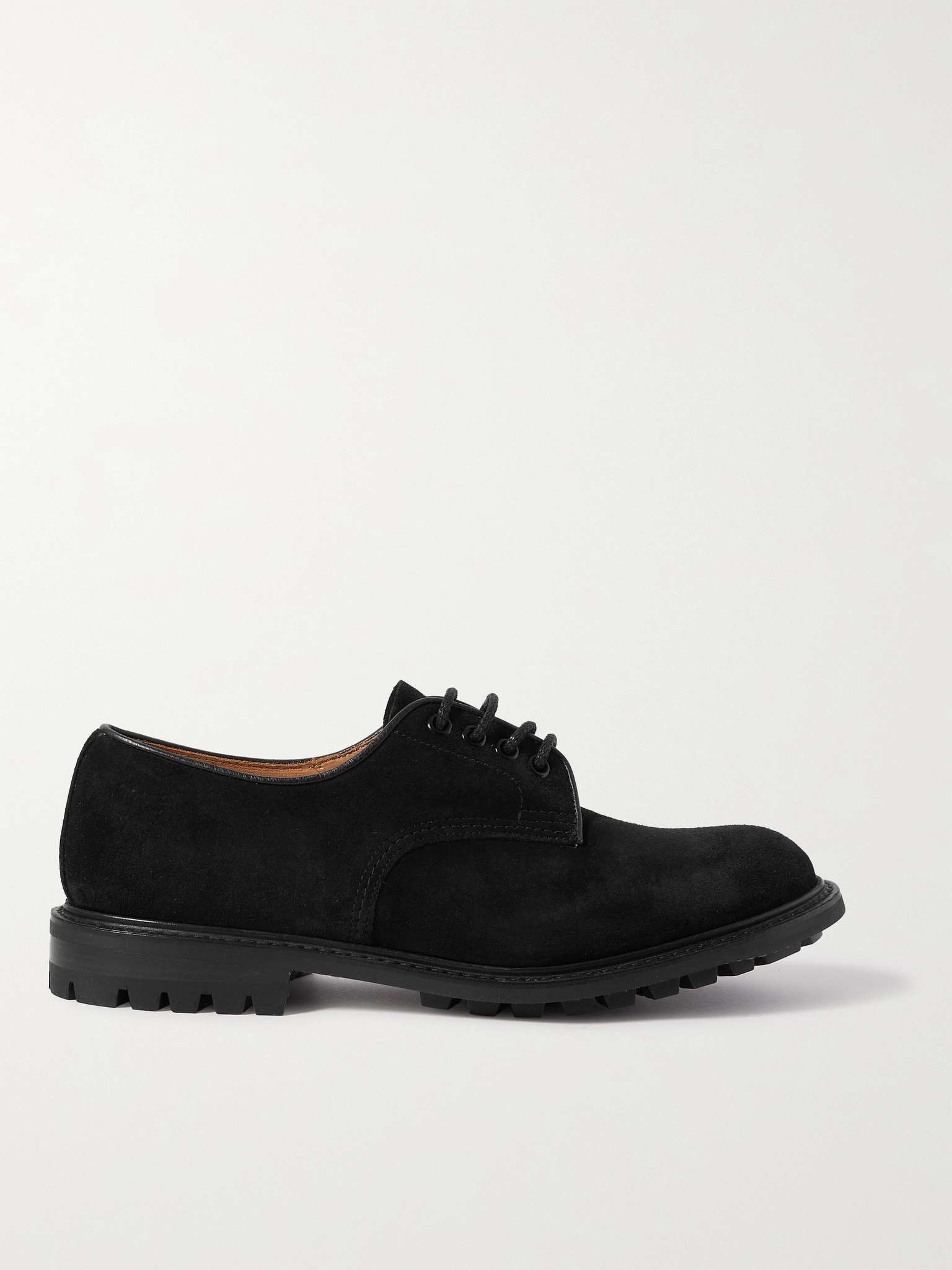 Daniel Leather-Trimmed Suede Derby Shoes - 1