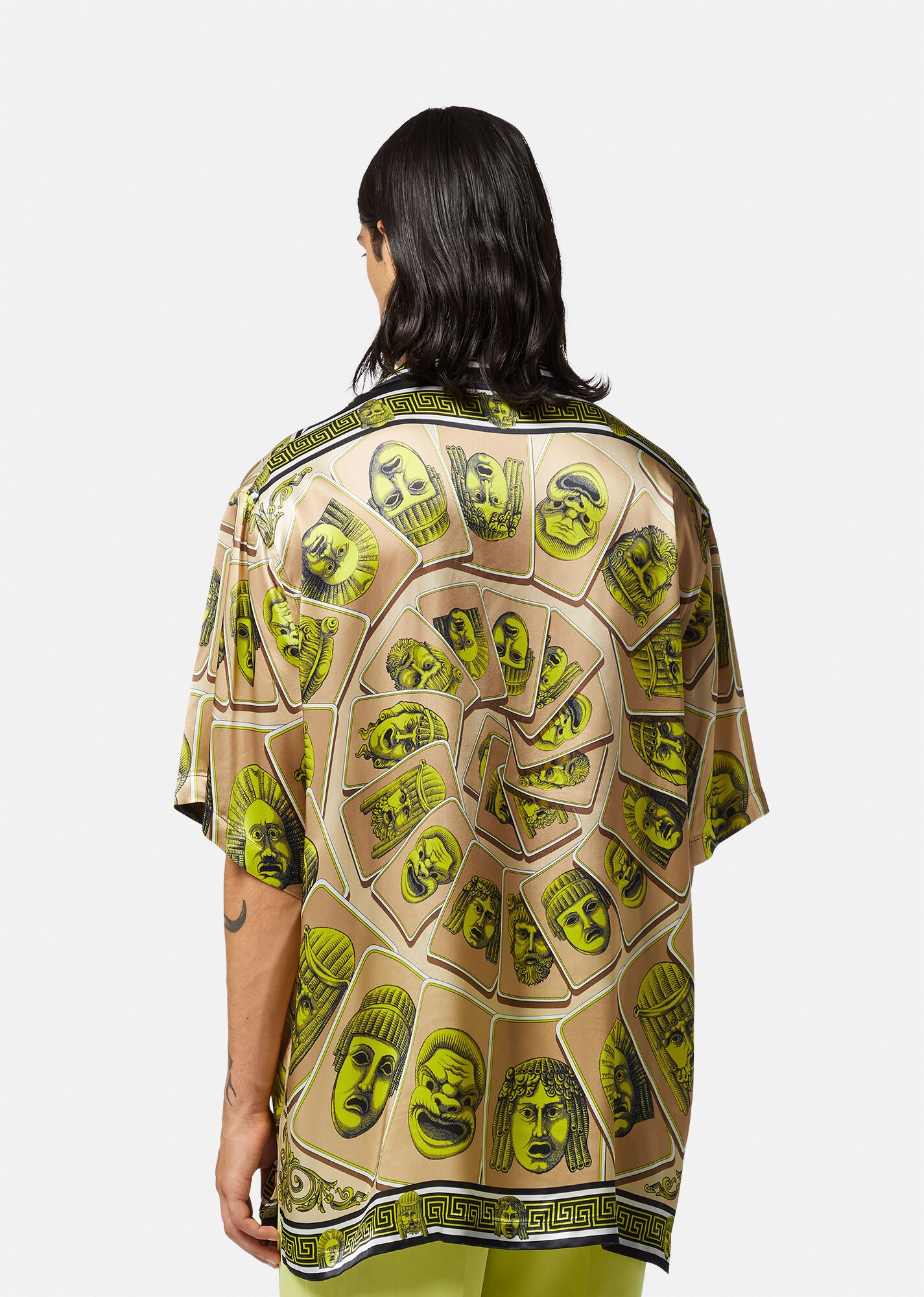 Le Maschere Oversized Silk Shirt - 4