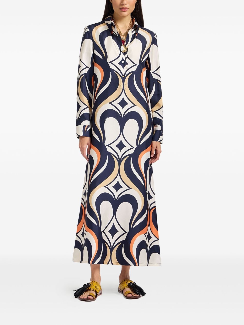 geometric-print dress - 2