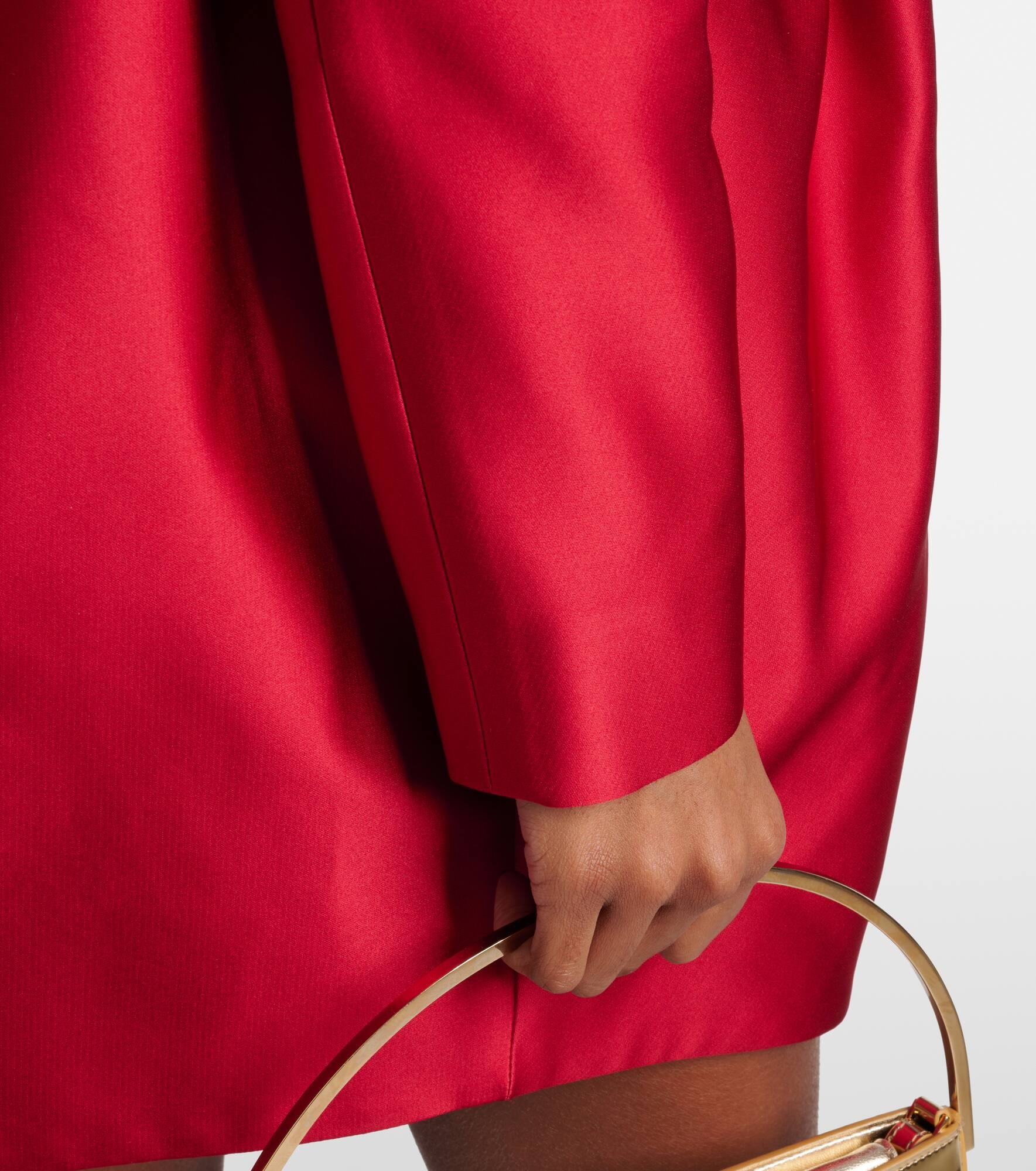 Bow-detail satin coat - 5