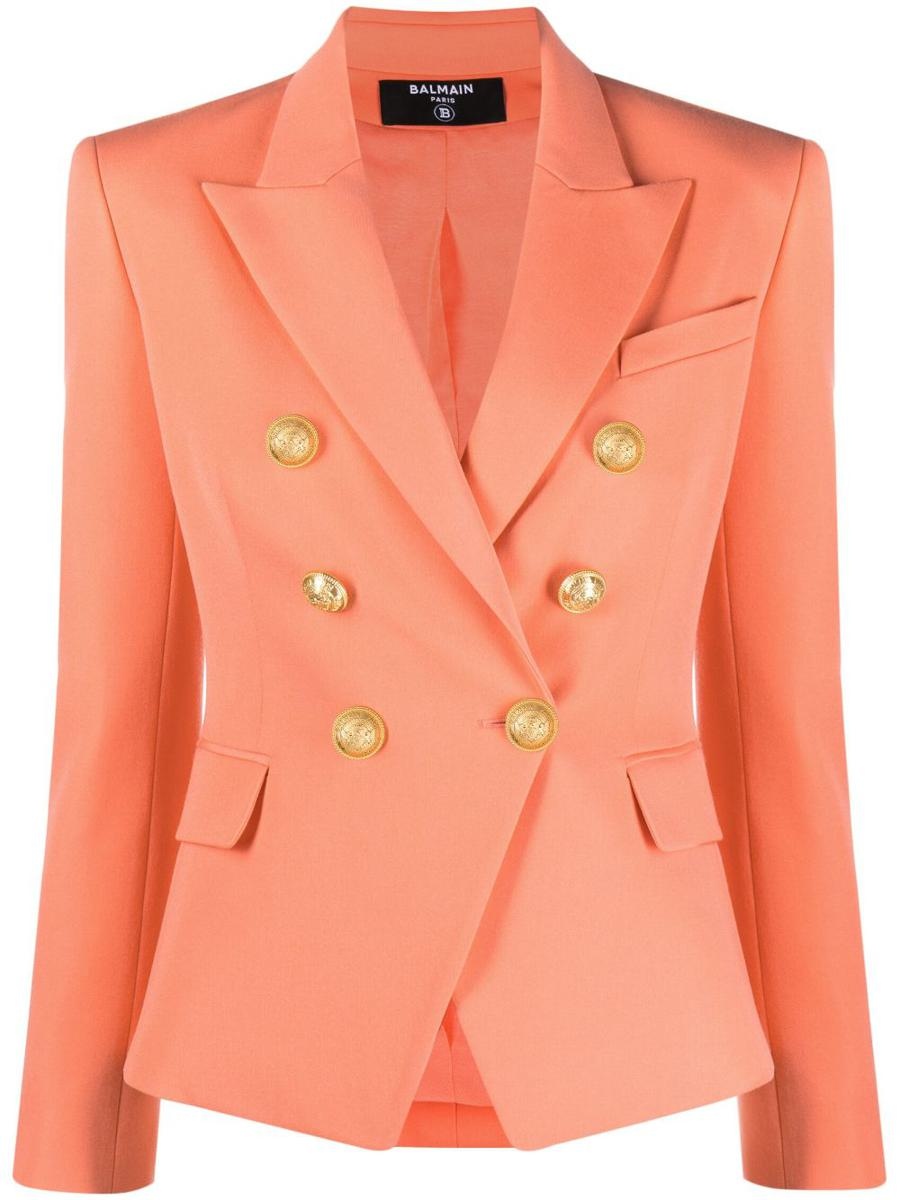 BALMAIN DOUBLE BREASTED WOOL JACKET - 1