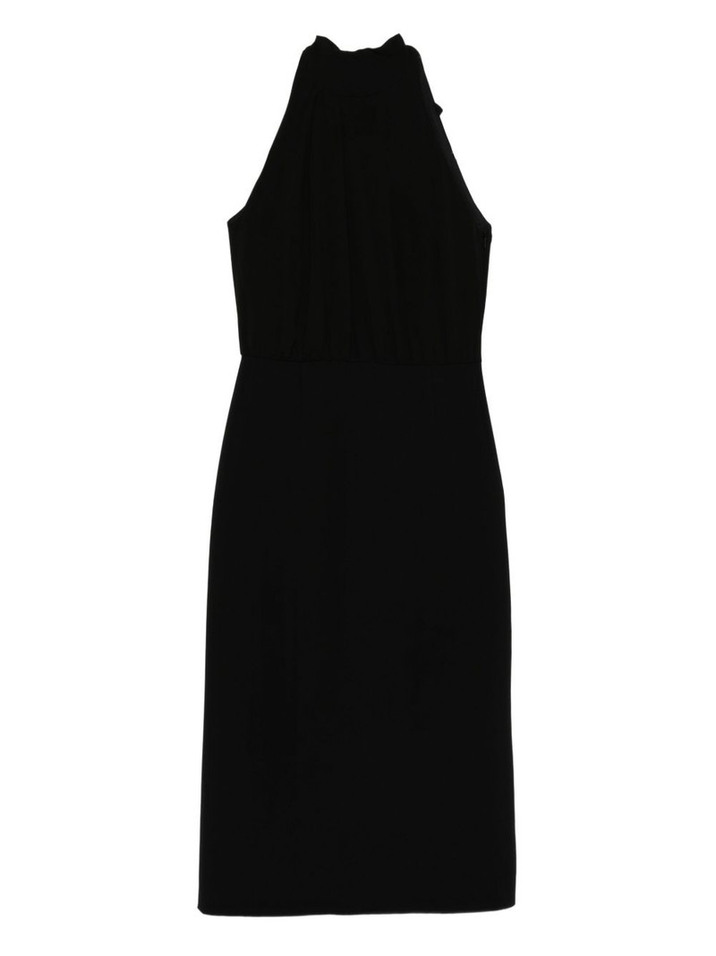 halterneck sheath midi dress 1