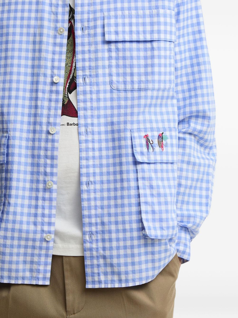 x Paul Smith gingham embroidered-detail shirt 6