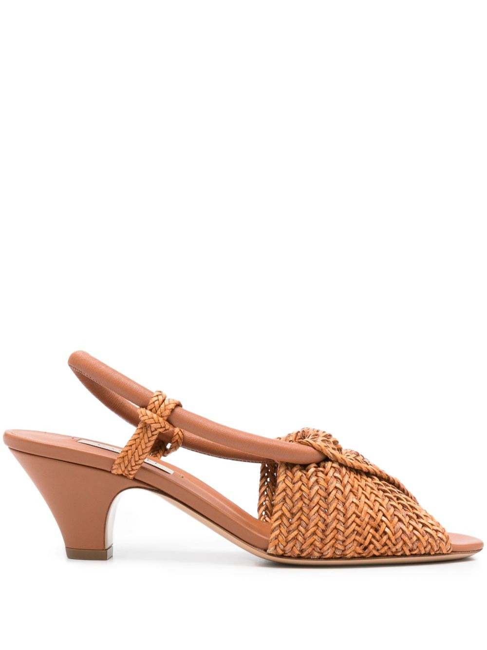 50mm Muny woven slingback sandals - 1