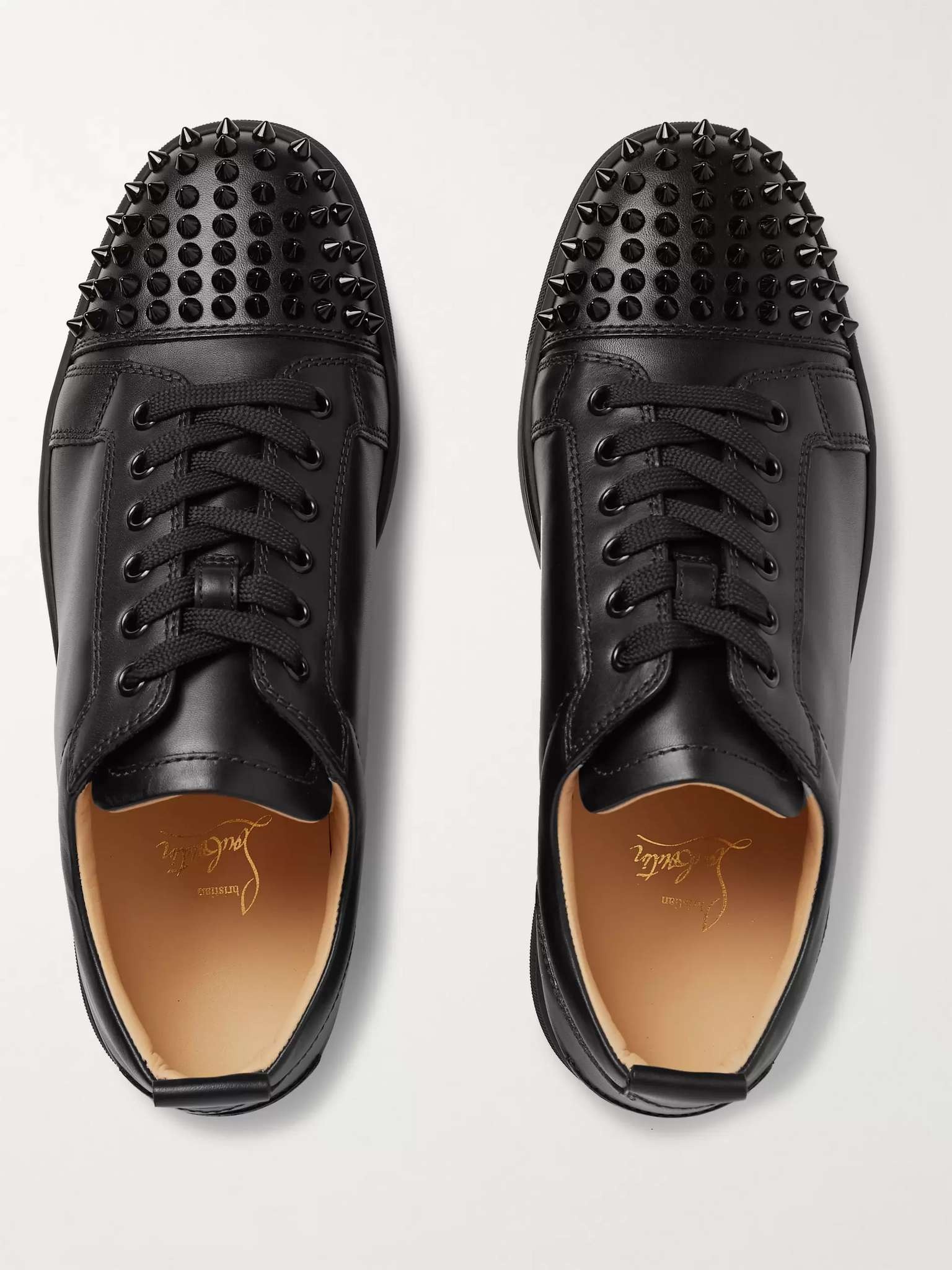 Louis Junior Spikes Cap-Toe Leather Sneakers - 8