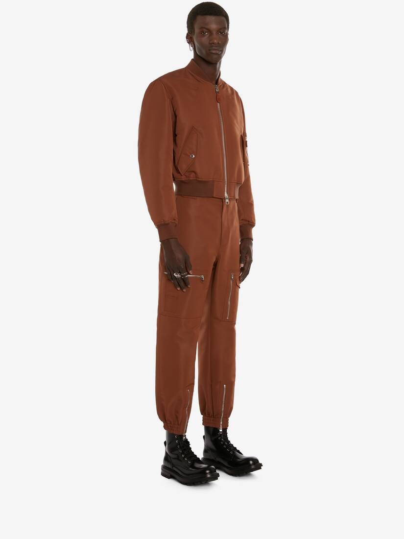 Polyfaille Military Zip Jogger in Cedar - 3