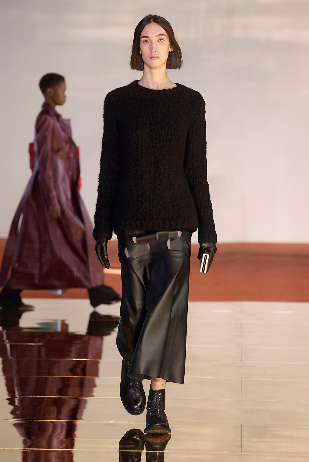 Lawrence Knit Sweater in Black Welfat Cashmere - 2