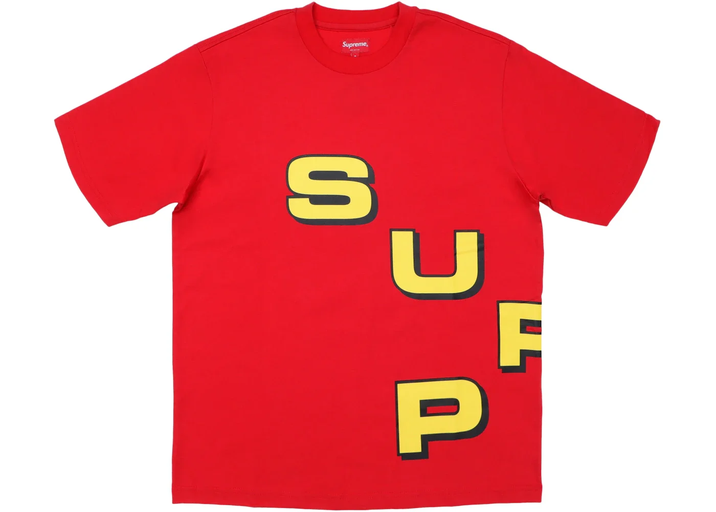 Supreme Stagger Tee Red - 1