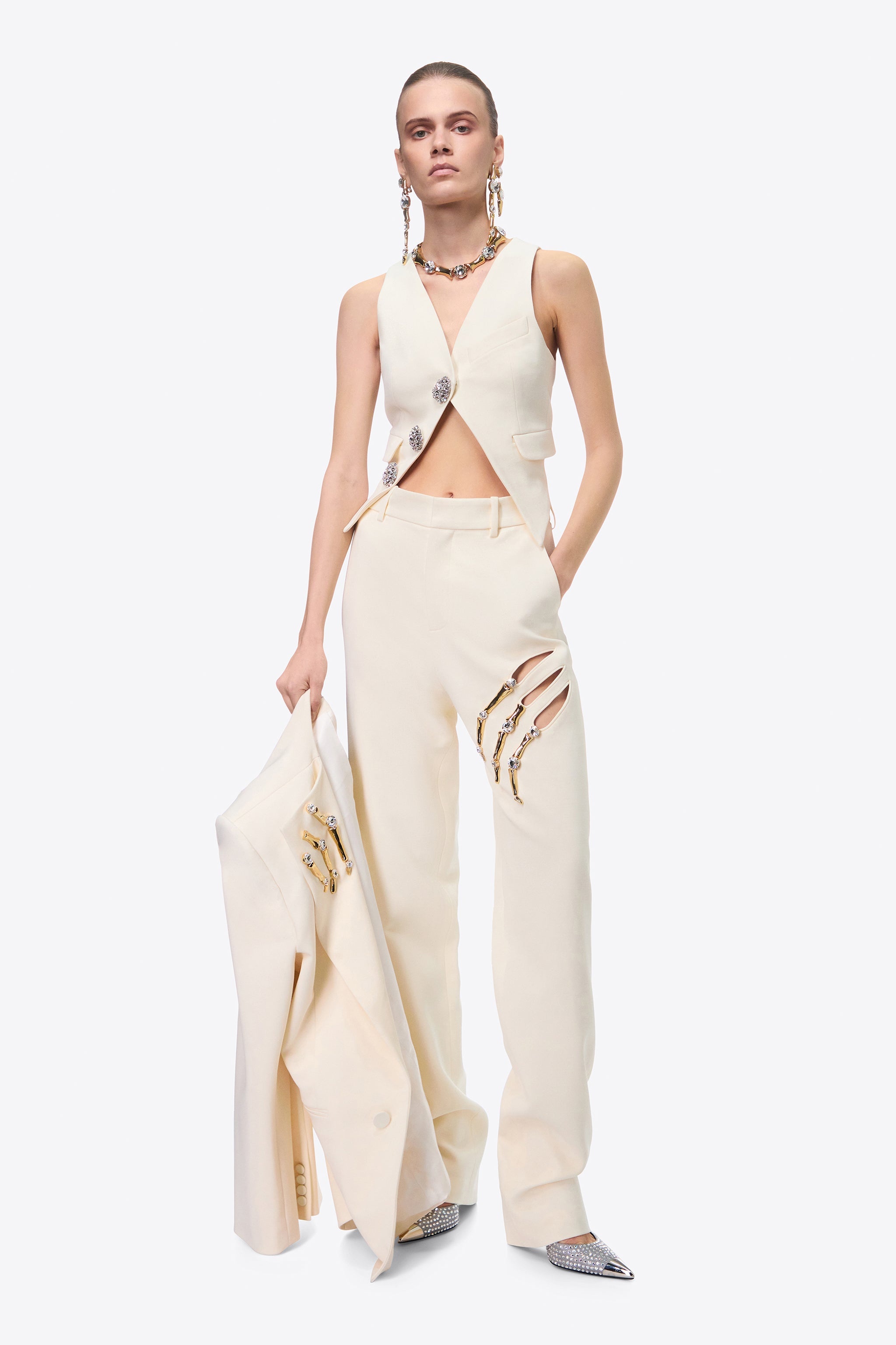 CLAW CUTOUT TROUSER - 3