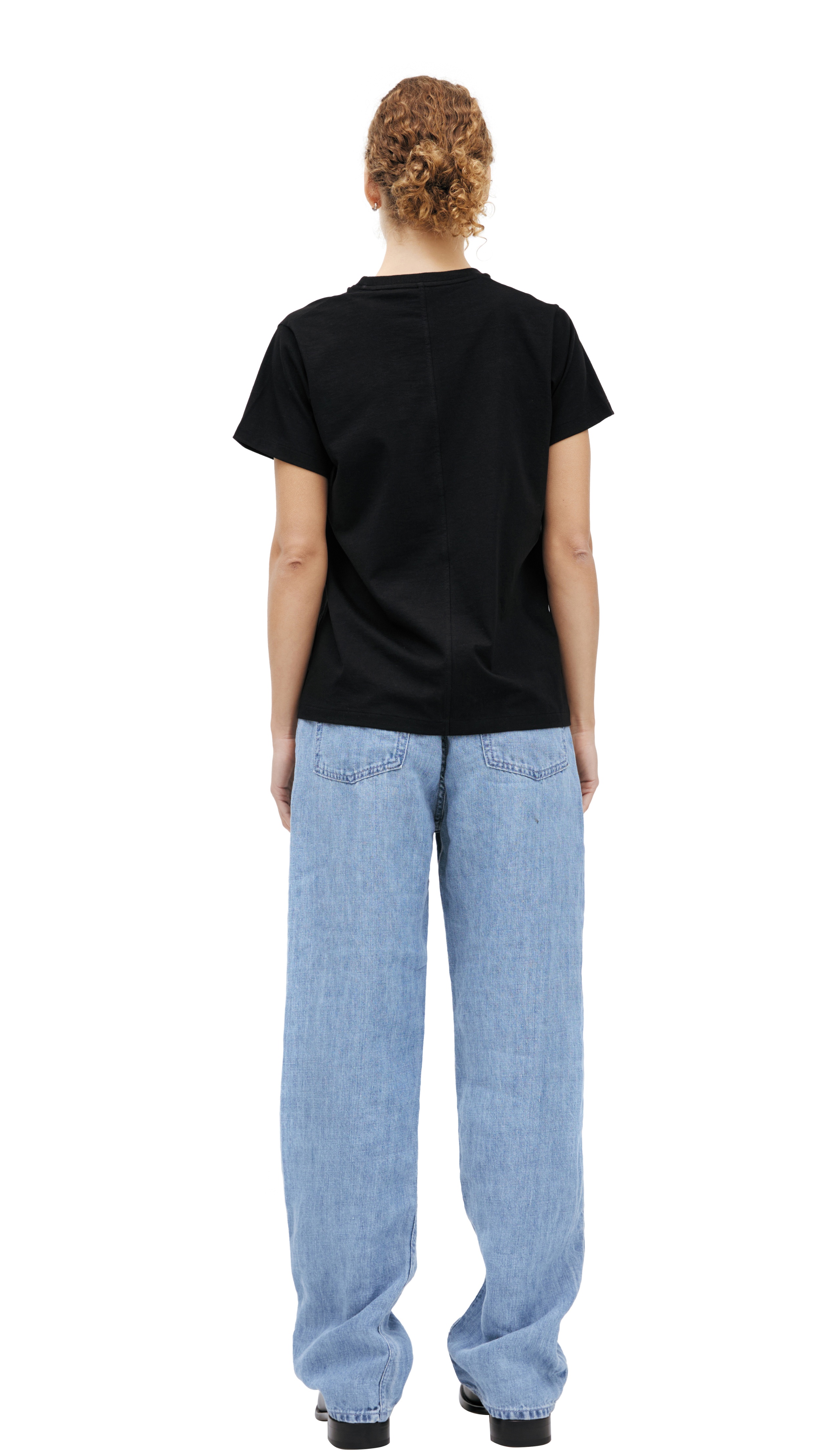 BLACK COTTON T-SHIRT - 3