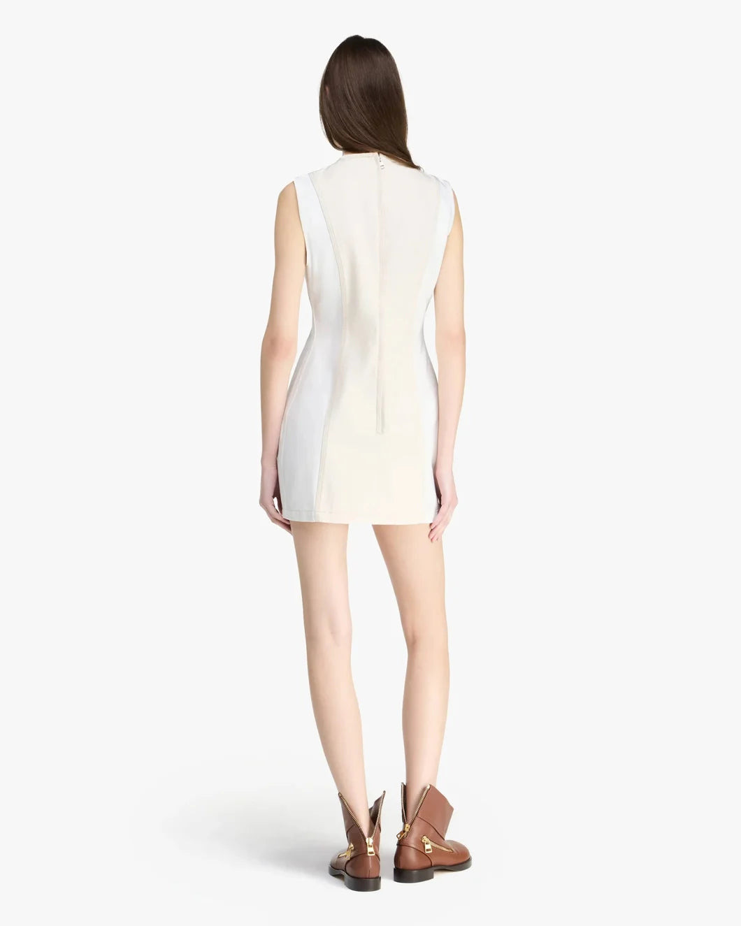 DENIM TWILL MINI SHIFT DRESS - 4