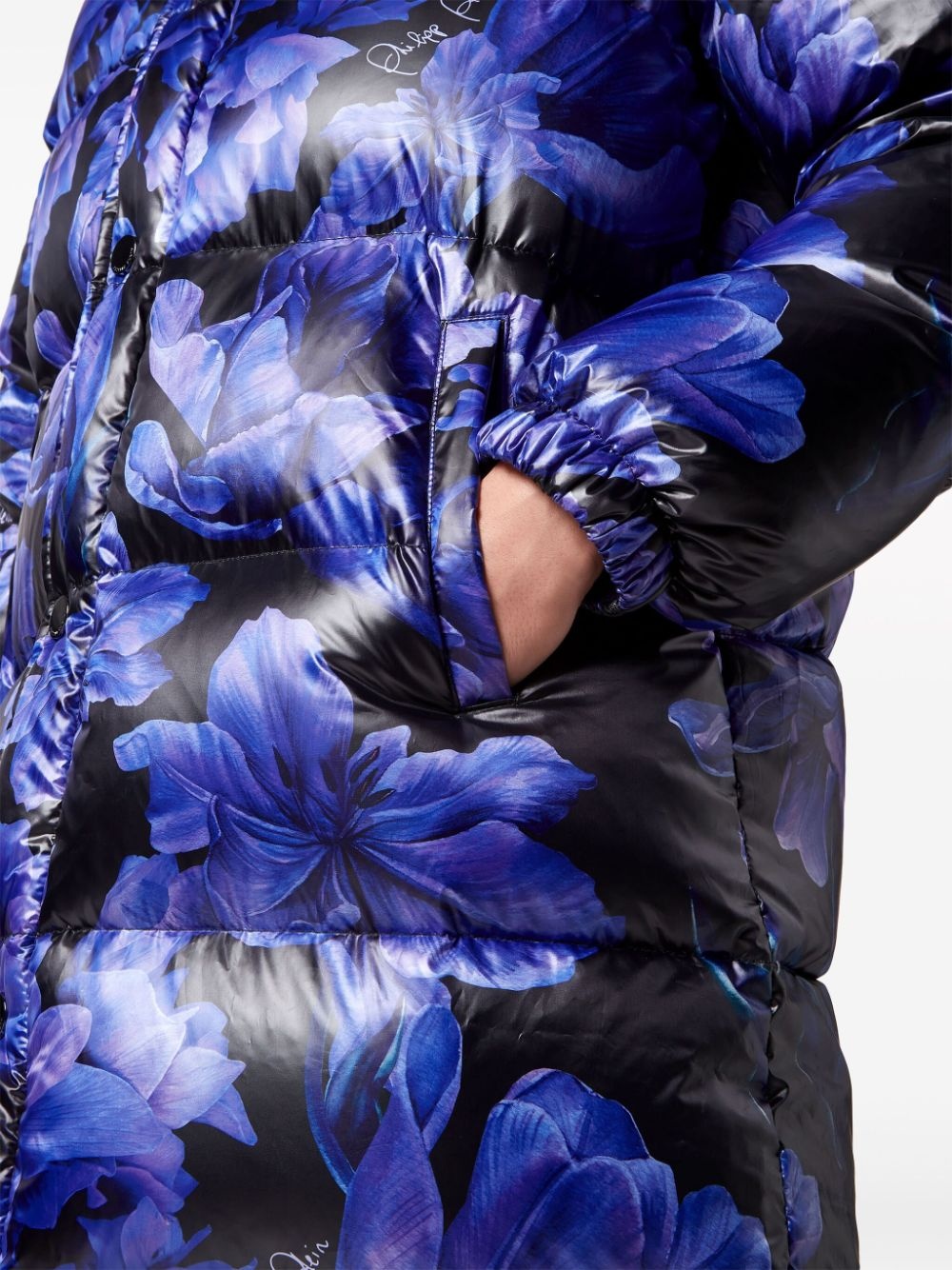 floral-print feather-down jacket - 6