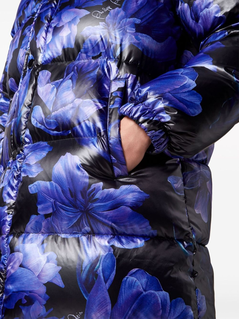 floral-print feather-down jacket 6