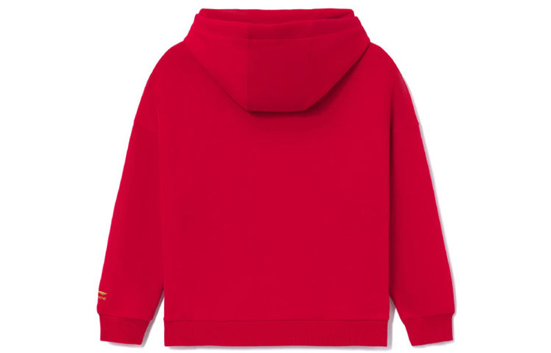 Li-Ning (WMNS) Li-Ning Rijindoujin 자 수 로고 Hoodie '레드' AWDS156-2 outlook