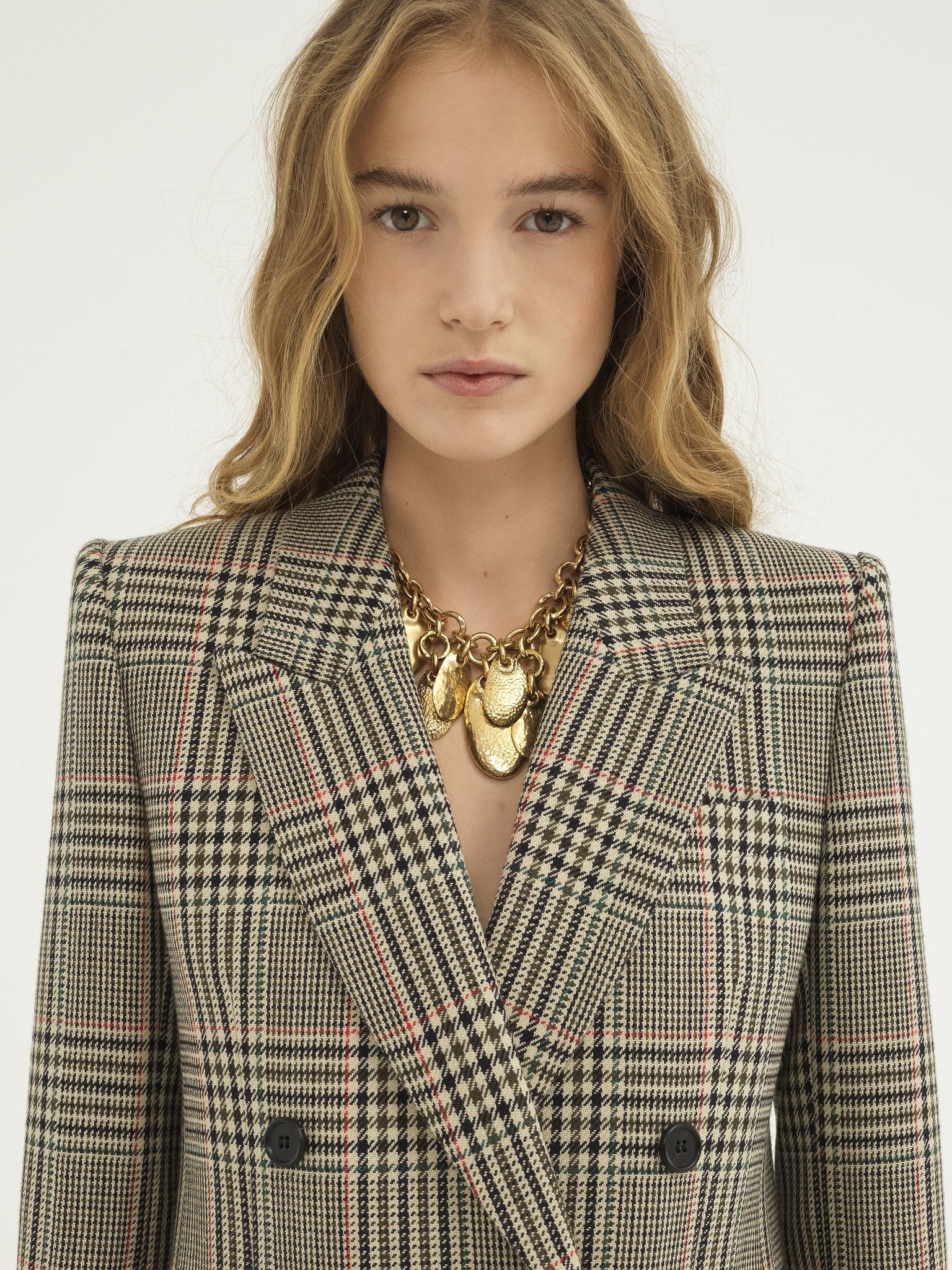 TAILORED JACKET IN PRINCE OF WALES WOOL - 6