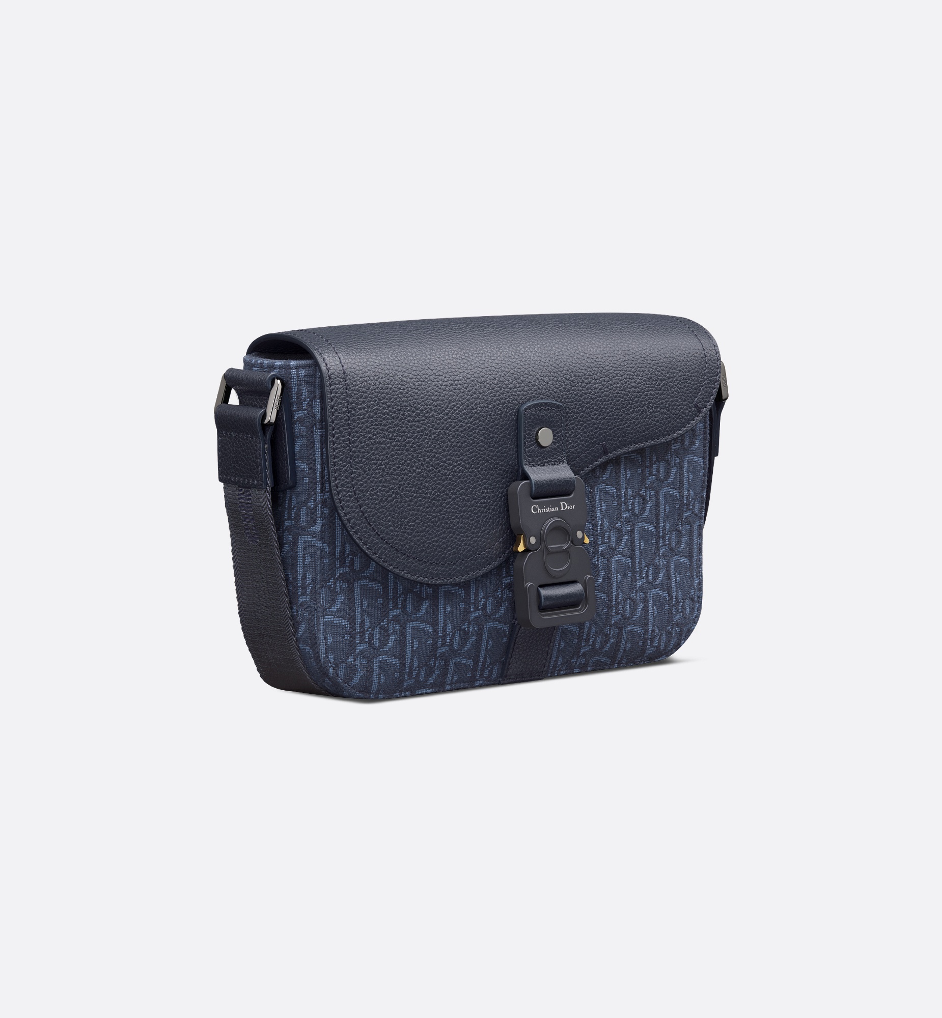 Small Saddle Messenger Bag with Flap - 3