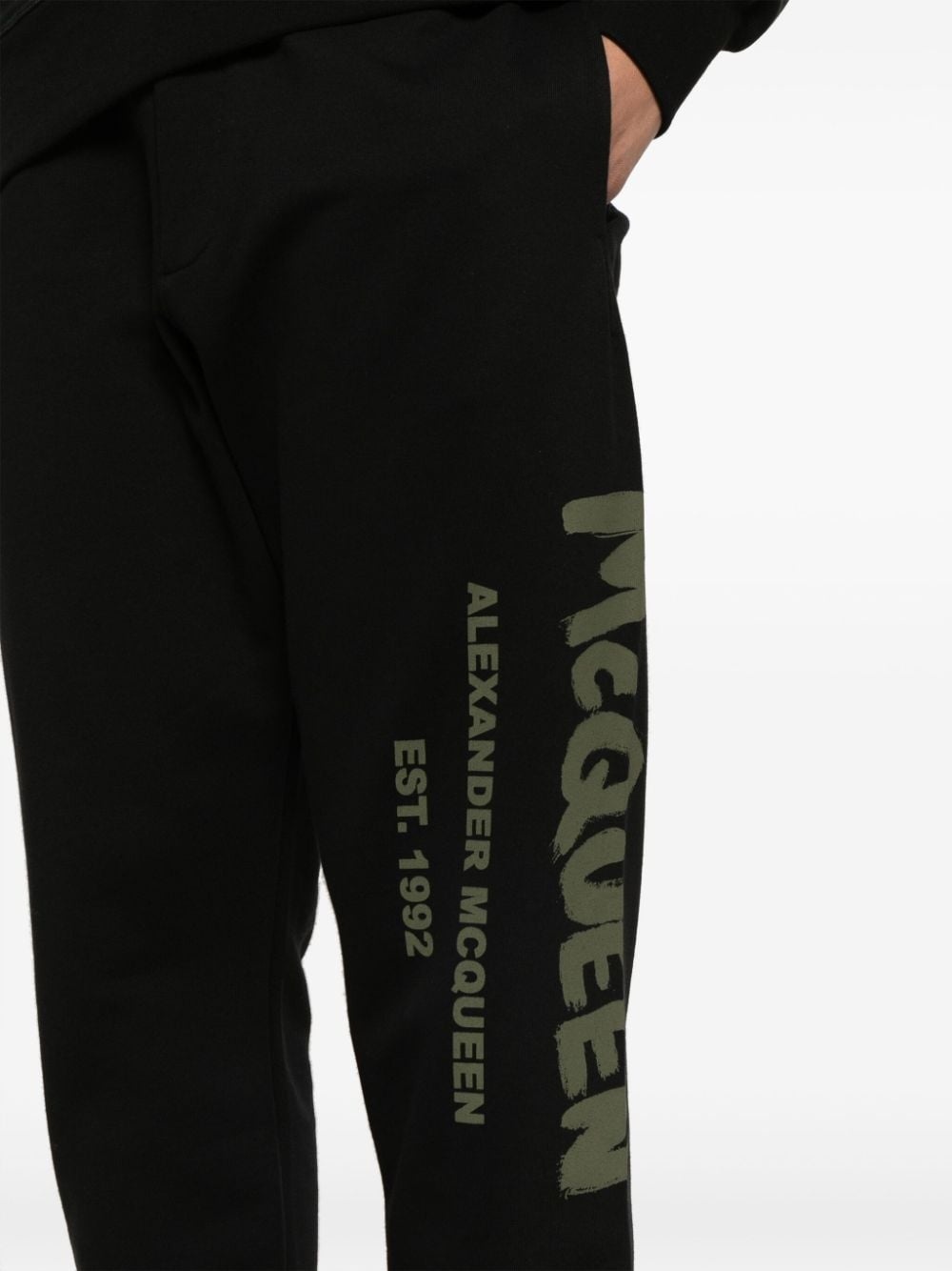 Graffiti-print cotton track pants - 5