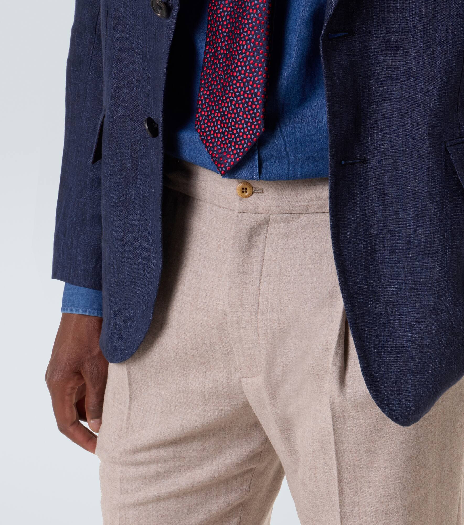 Virgin wool tapered pants - 5