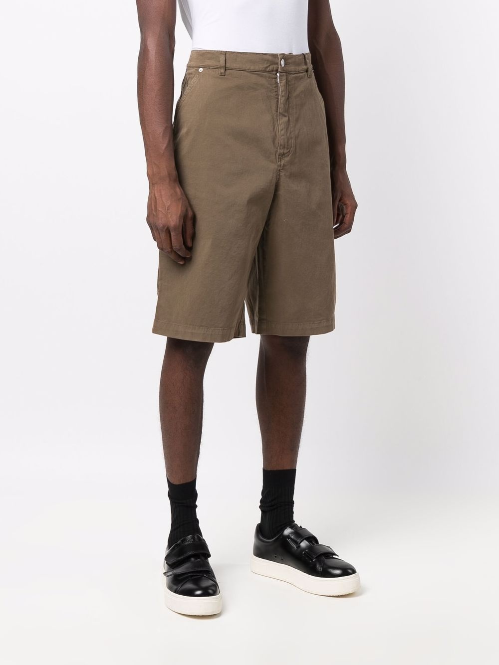 knee-length chino shorts - 3