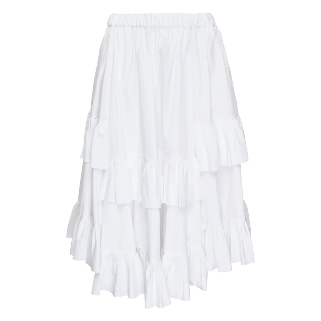 Teiban Frilled Hem Skirt - 1