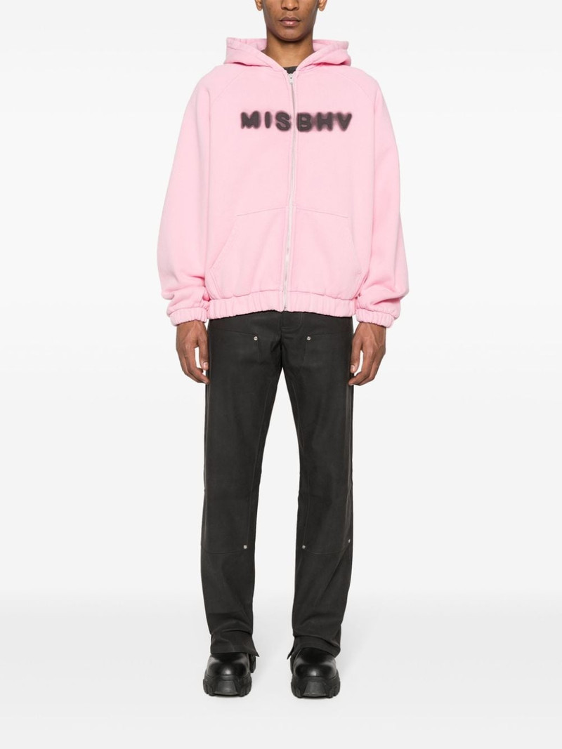 MISBHV logo-print cotton hoodie outlook