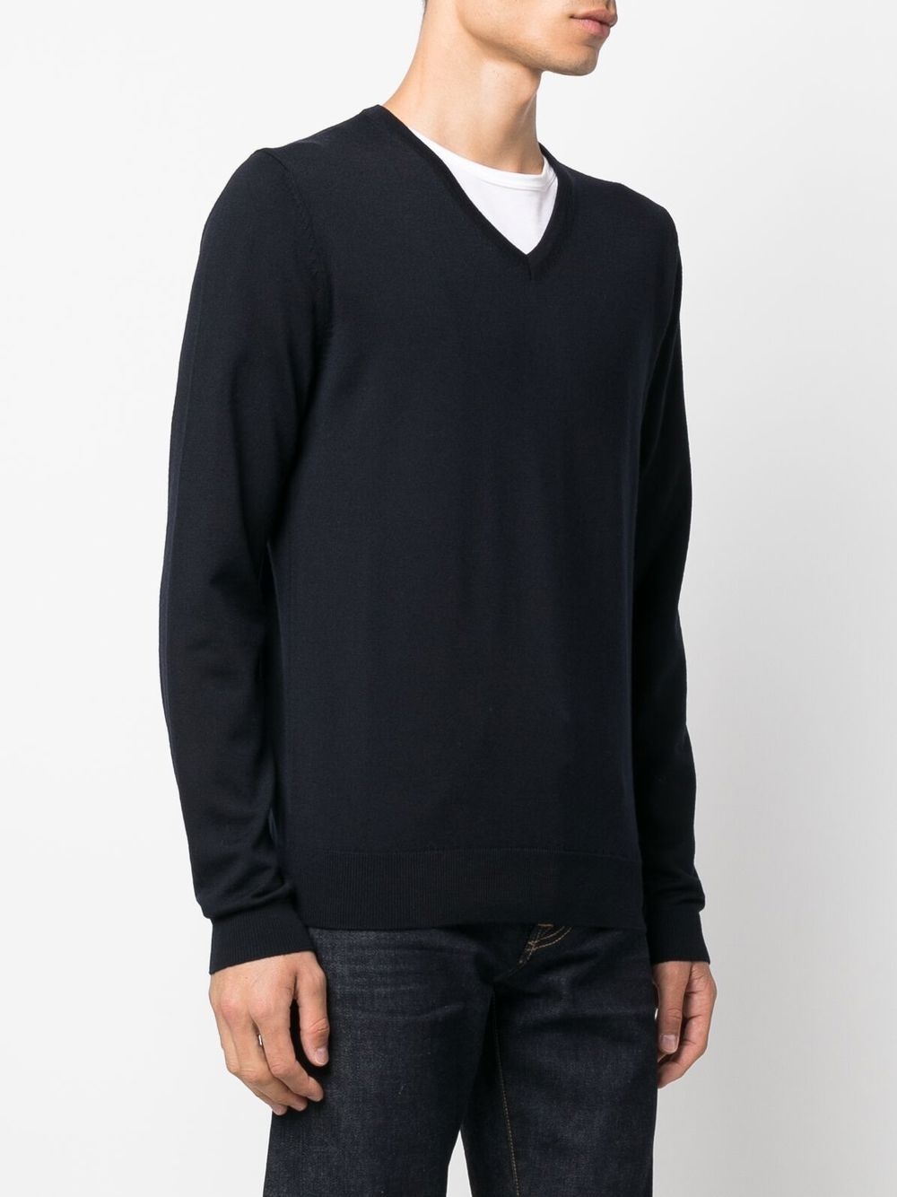 V-neck long-sleeve jumper - 3
