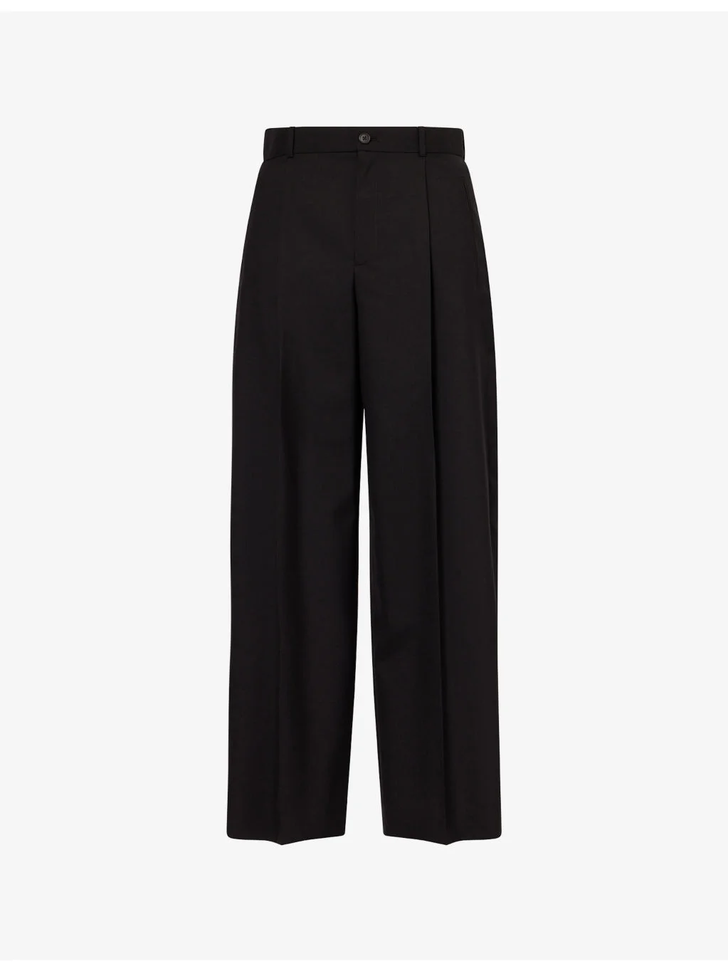 Thom Pressed-Pleat Wool Trousers - 1