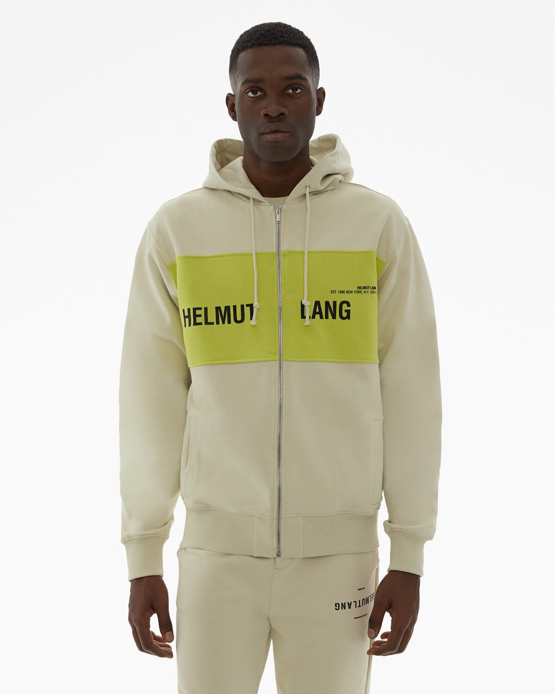 BLOCKED LOGO FULL-ZIP HOODIE - 3