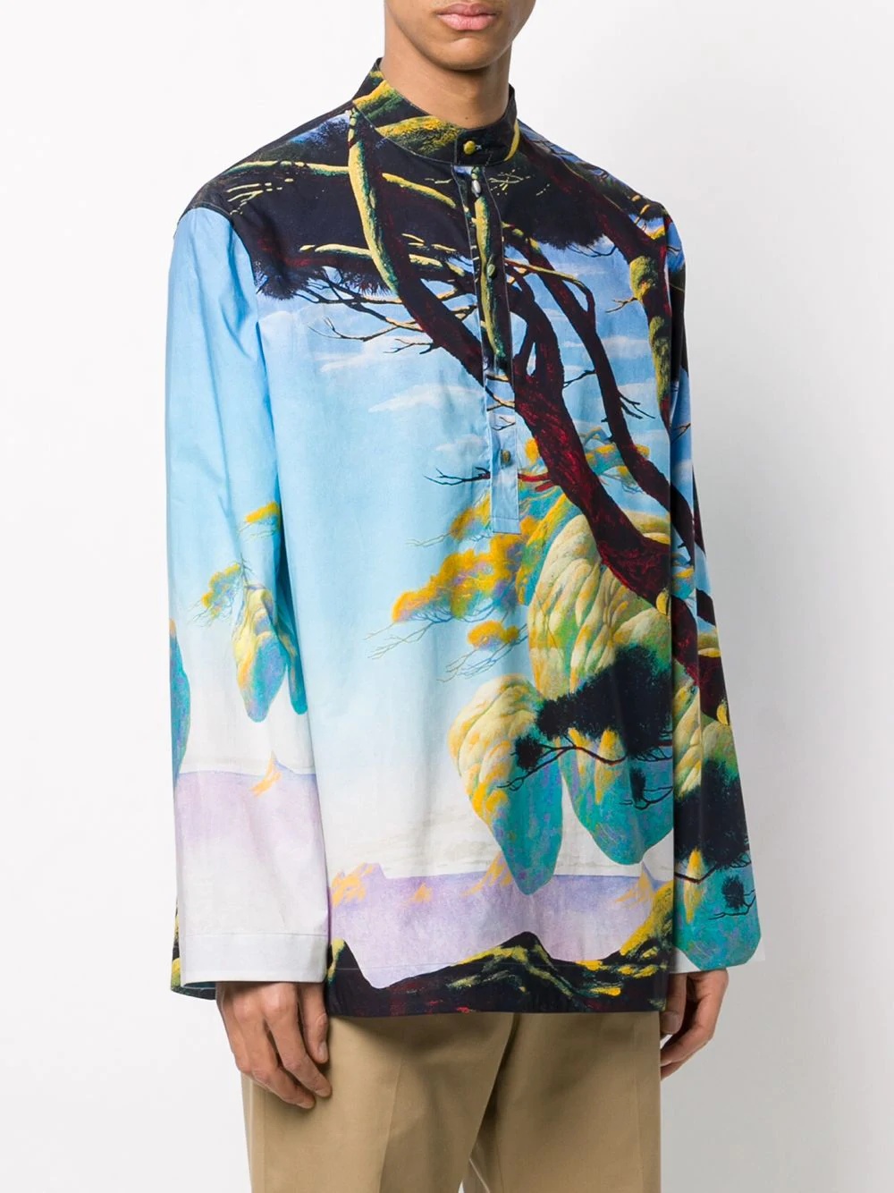 floating island print shirt - 3