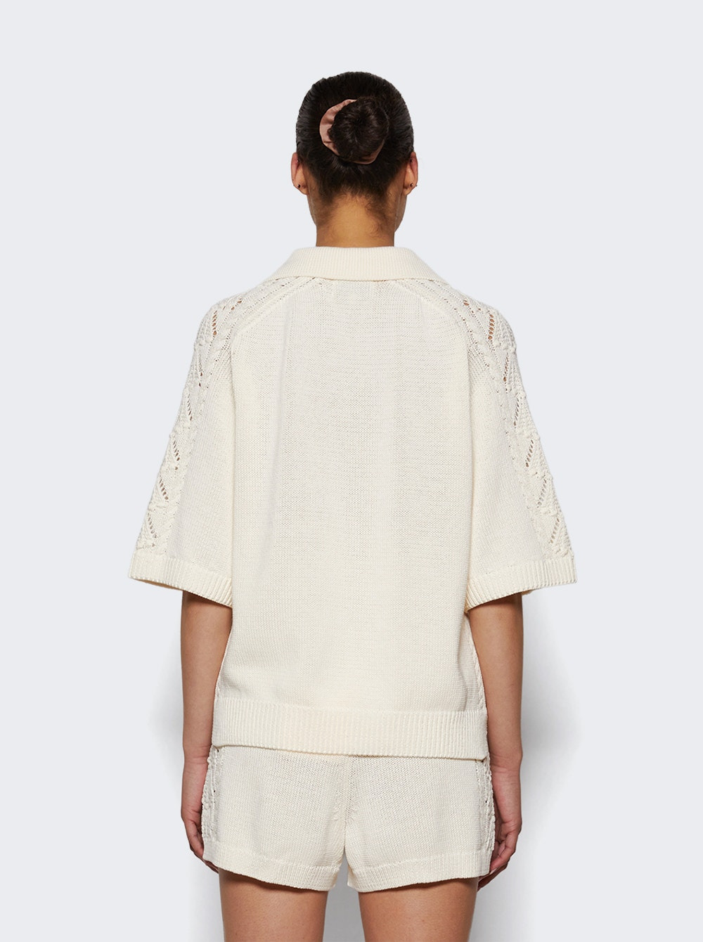 Kina Polo Sweater With Shell Design Ivory - 4