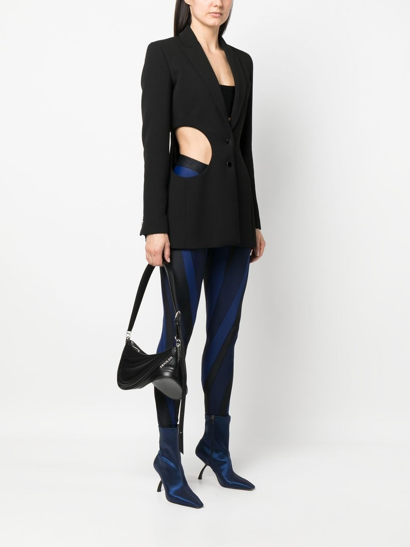 MUGLER Medium Spiral Curve 01 embossed crossbody bag outlook