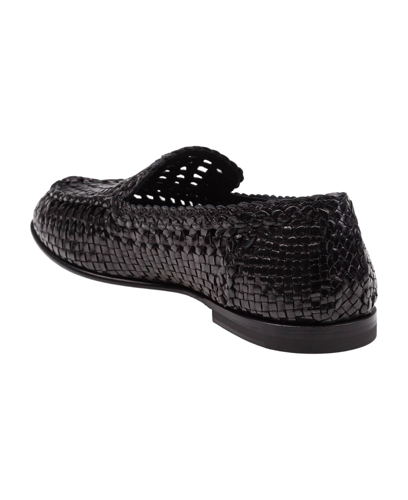 Slipper In Polished Goatskin Color Black - 4