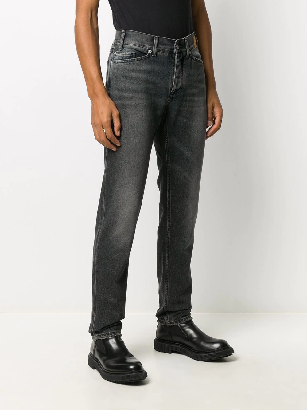 straight-leg mid-rise jeans - 3